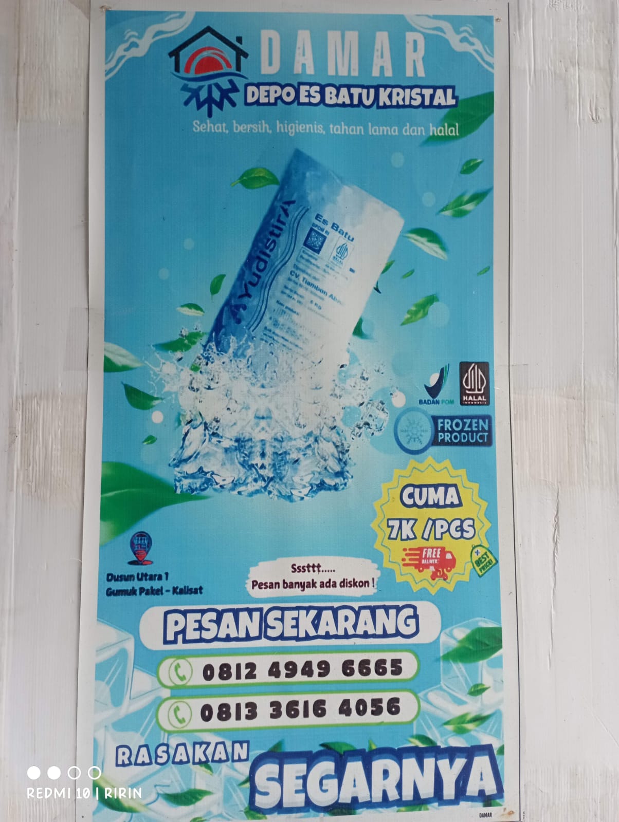 ES KRISTAL dan ES SERUT